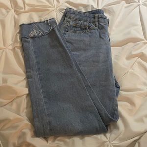 Light wash jeans